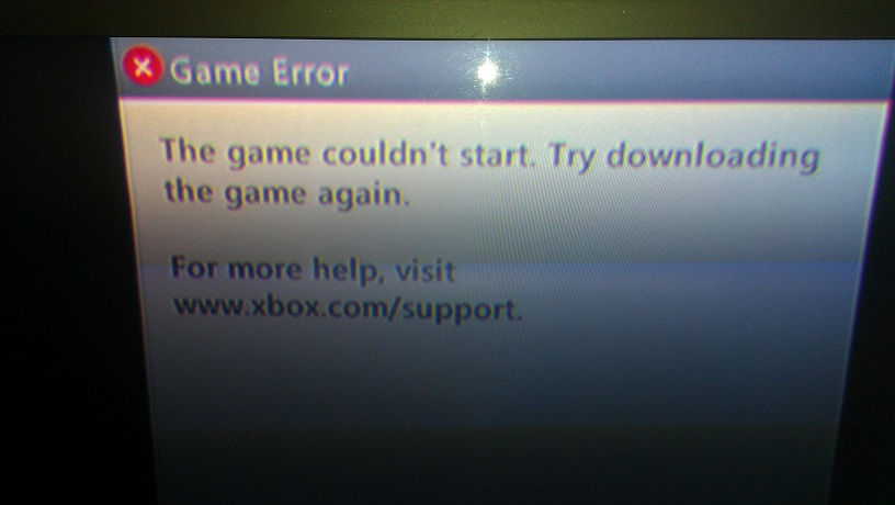 Xbox 360 Download Game But Recieve Disk Error